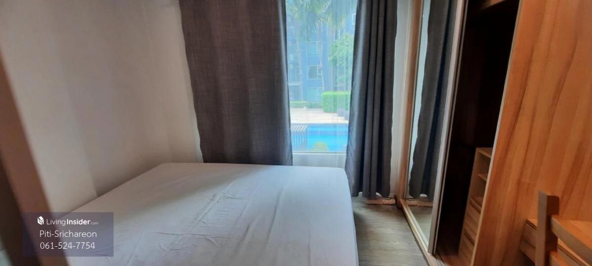 For RentCondoVipawadee, Don Mueang, Lak Si : There is a room for rent, 9000 baht/month, condo for rent, Happy Condo Donmuang The Terminal, Building E, 2nd floor, swimming pool view, size 28 square meters.