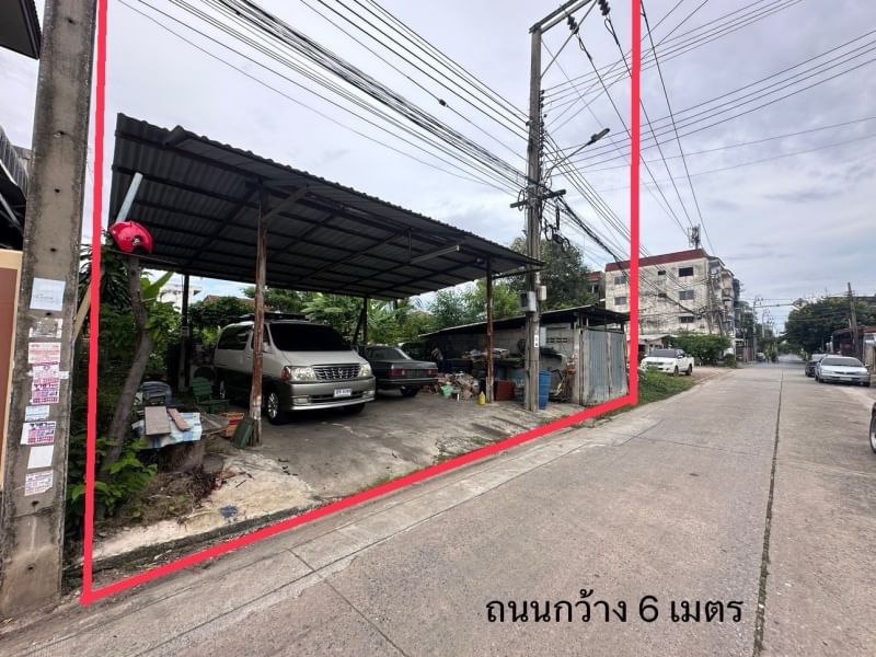 For SaleLandVipawadee, Don Mueang, Lak Si : Land for sale, Chaeng Watthana, Soi 10, 90 sq m, filled, cheap price, near the government center, Pink Line and Red Line electric trains