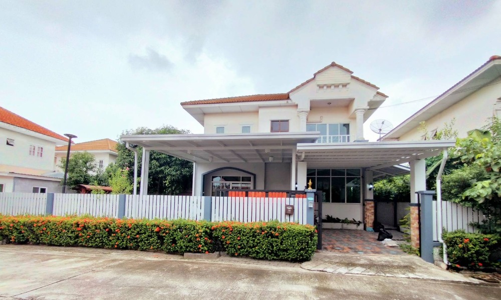 For SaleHouseSamut Prakan,Samrong : Single house for sale, corner house, Buriram, Theparak, 62.9 sq m, near Theparak-Kanchanaphisek Ring Road Expressway