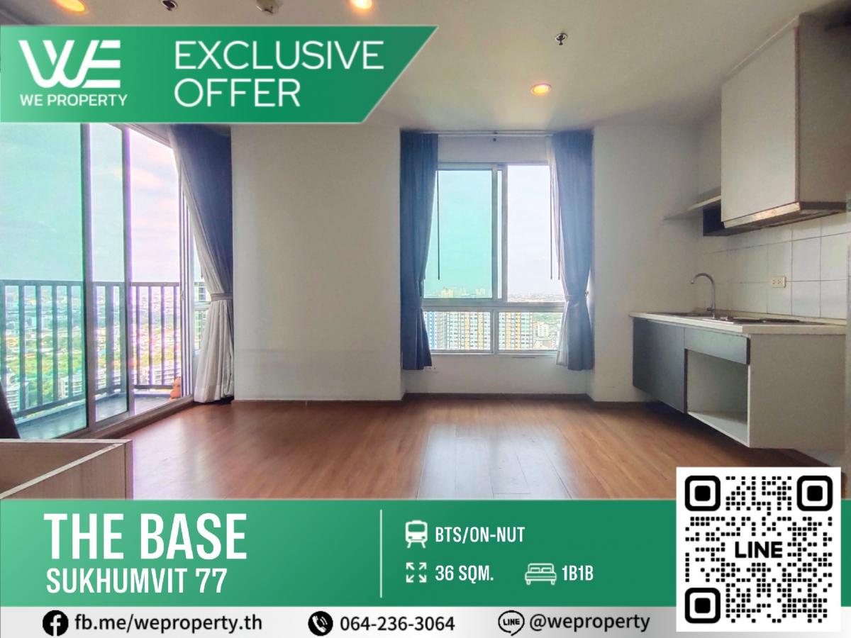 For SaleCondoOnnut, Udomsuk : High floor corner room, best price⭐The Base Sukhumvit 77 (The Base Sukhumvit 77)