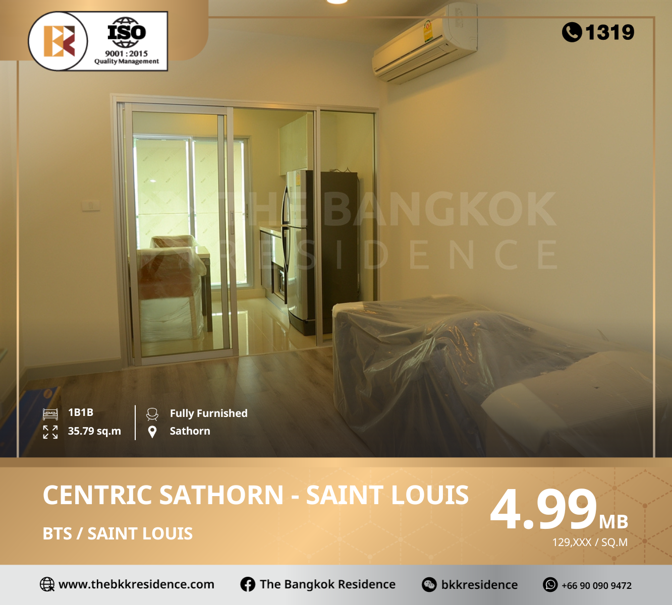 For SaleCondoSathorn, Narathiwat : Urgent sale! centric sathorn-st.louis, near bts surasak