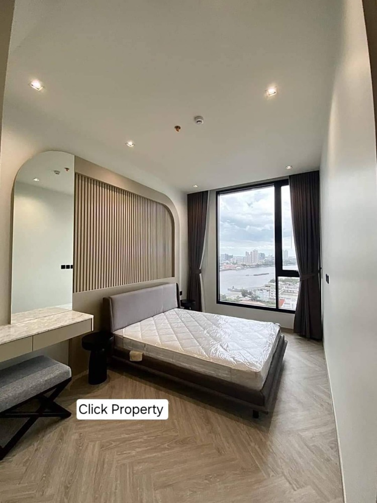 For RentCondoWongwianyai, Charoennakor : ● River view ● 15+ Floor 78.00 sq.m. | 2 bedrooms, balcony river view, Asiatique | Near Icon siam 4 mins., BTS Saphan Taksin 5 mins., Robinson Bangrak 9 mins.