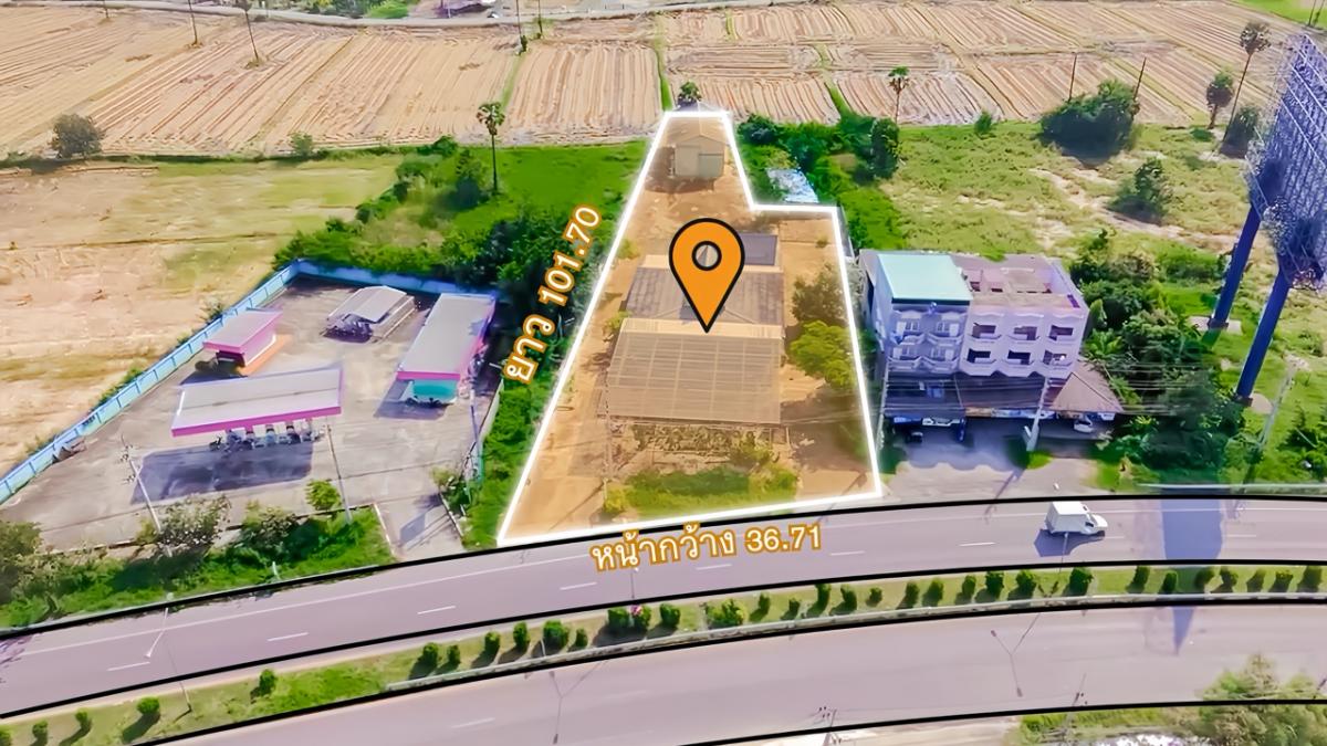 For SaleLandCha-am Phetchaburi : Land for sale with office and warehouse, Cha-am