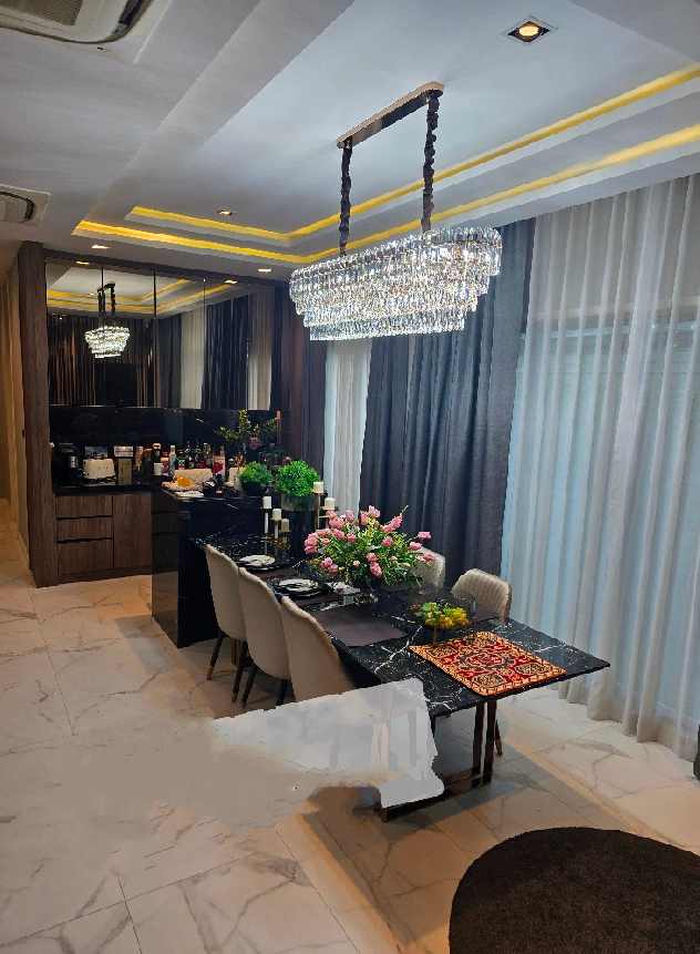 For SaleHouseSeri Thai, Ramkhamhaeng Nida : Corner house for sale, luxuriously decorated, 2 floors, Bangkok Boulevard Signature project, Lat Phrao - Seri Thai (RS 0763)