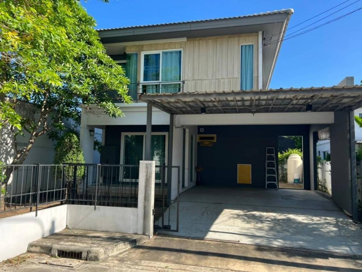 For RentHousePhutthamonthon, Salaya : 🏡Single house for rent (corner house) (empty house) large house, 3 air conditioners, good location, shady in Salaya area, only 10 minutes to Mahidol University, Salaya 🐶Pets are welcome.