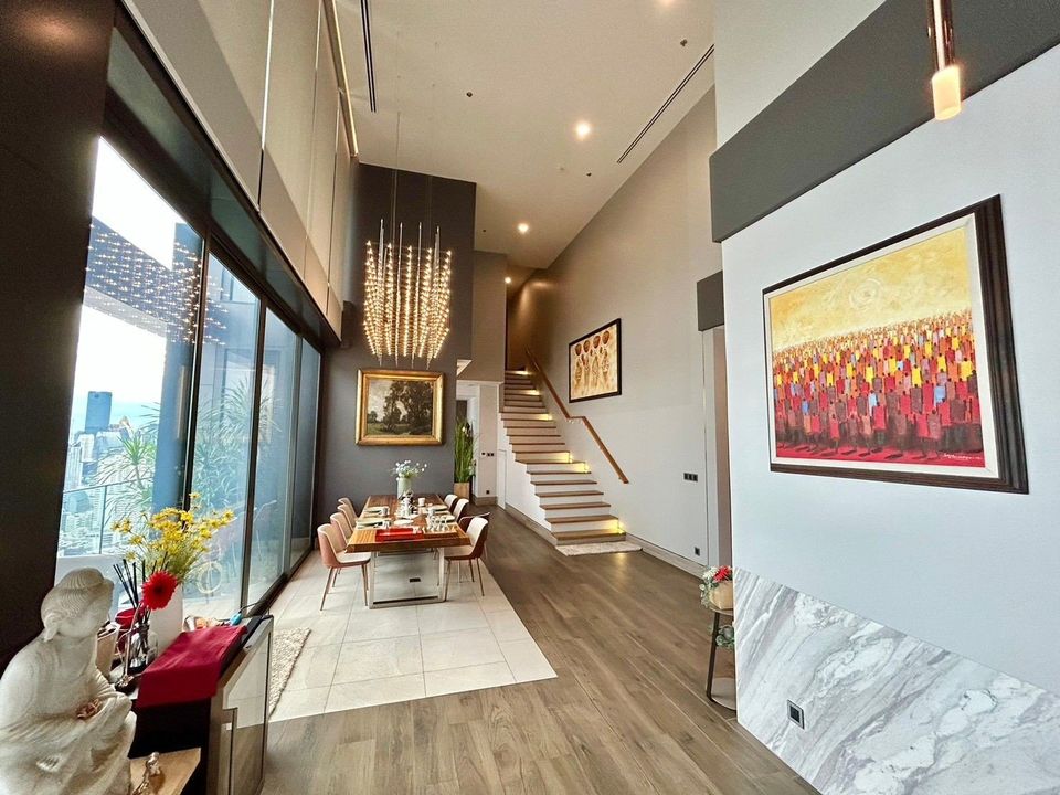 For RentCondoRama9, Petchburi, RCA : 4 BEDROOM PENTHOUSE I THE ESSE at SINGHA COMPLEX