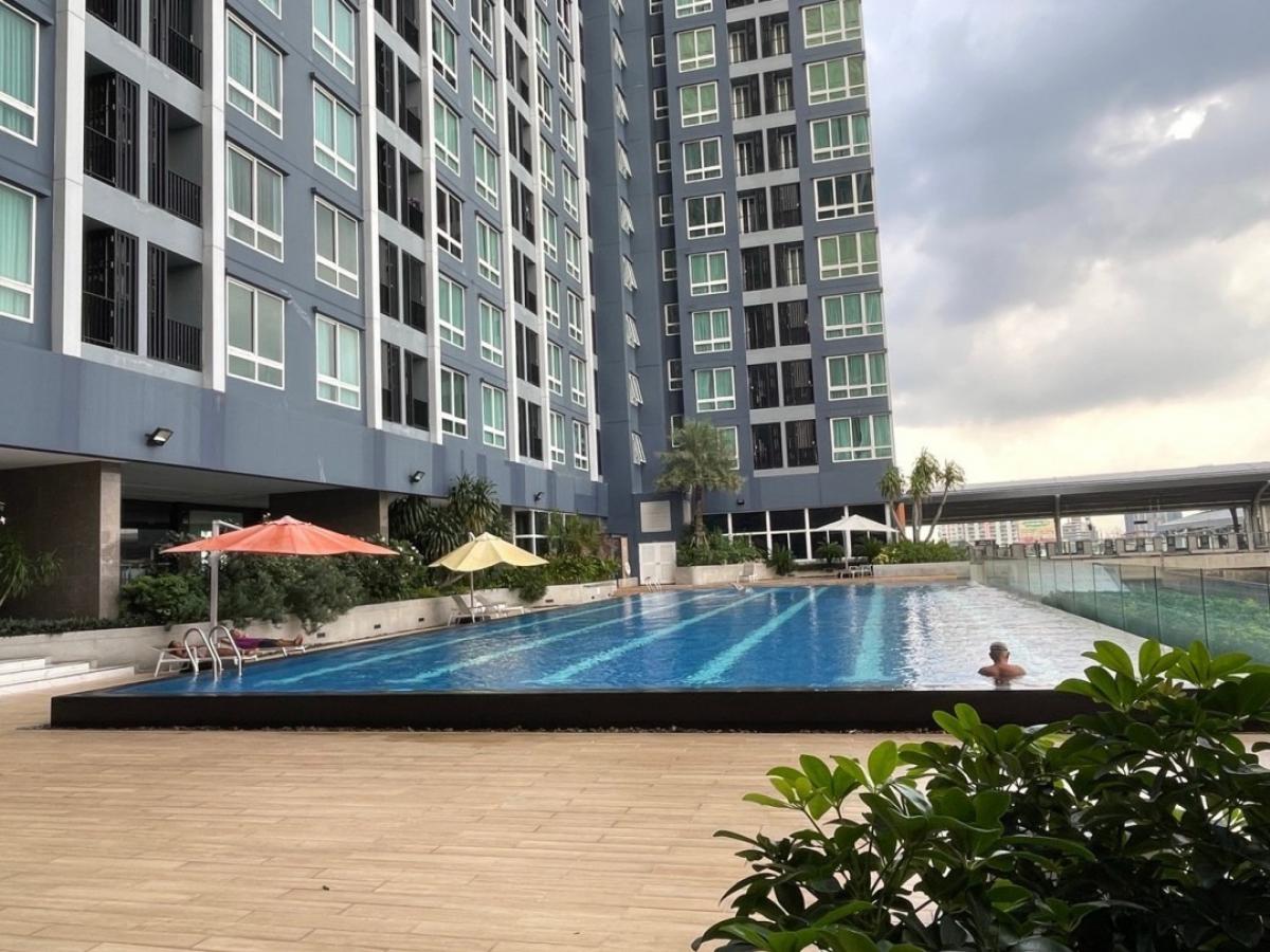 For SaleCondoSamut Prakan,Samrong : Luxury condominium, walk to BTS (Green Line) The Metropolis, selling below appraisal price, selling with furniture, ready to move in, area 43.18 sq m.. Very spacious room, line.me. @baanwawa, booking/appointment to view the room