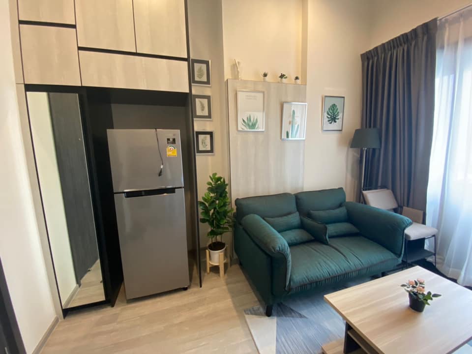 For RentCondoOnnut, Udomsuk : For rent: The Line S101, 33rd floor, Bang Krachao River view, Luxury Class condo, near Punnawithi BTS and expressway, convenient transportation, great common area, high security system, price 16,000 baht.