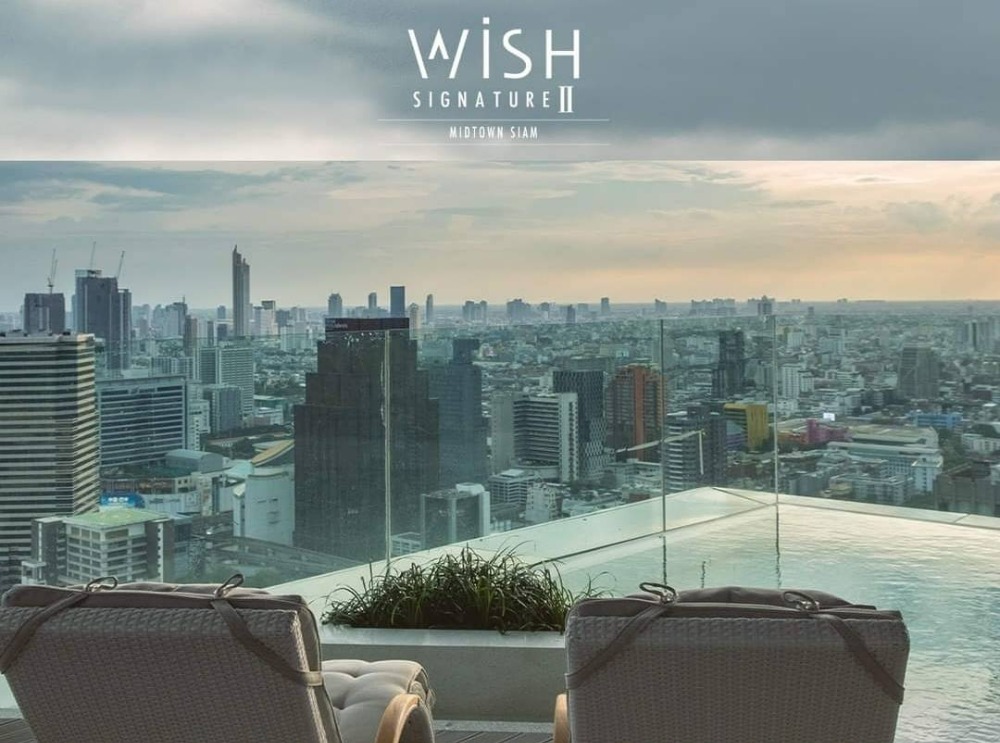 For SaleCondoRatchathewi,Phayathai : Wish Signature II Midtown Siam, a luxury condo in the heart of Ratchawithi, 5 minutes walk to Siam Paragon, can use BTS Ratchawithi, starting at 6.99 million baht*