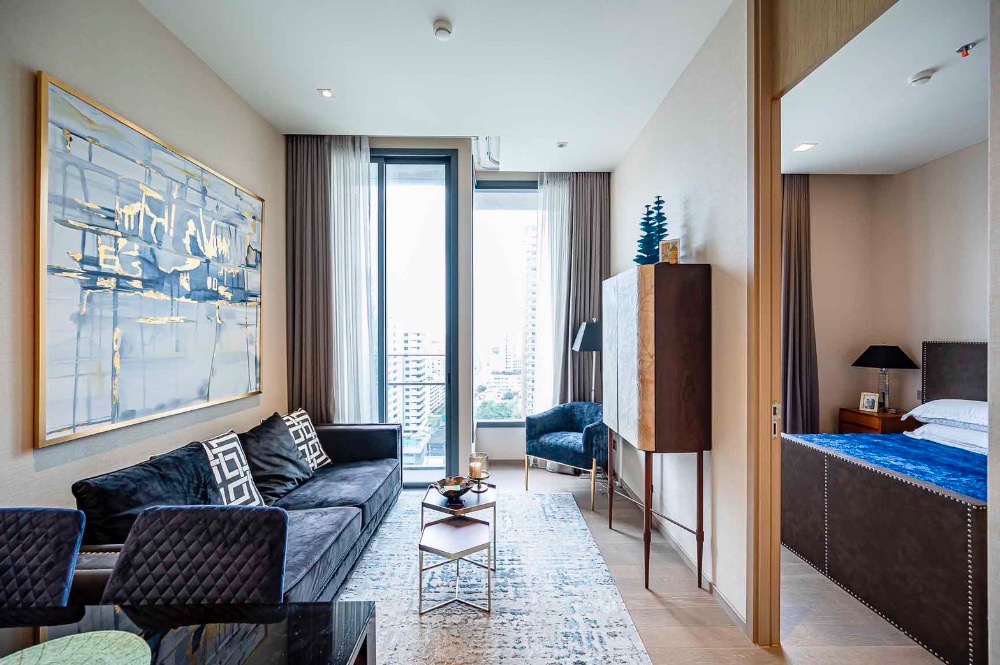 For RentCondoSukhumvit, Asoke, Thonglor : 🔥Urgent for rent🔥 Luxury condo The Esse Asoke (The Esse Asoke), 1 bedroom type, size 37 sq m, 17th floor, near BTS Asoke Asoke & Terminal