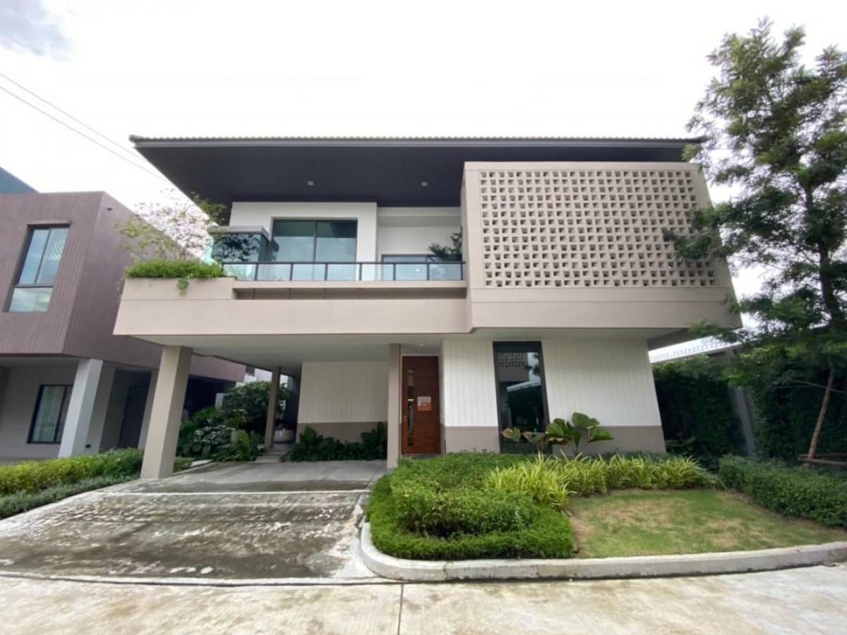 For SaleHouseLadkrabang, Suwannaphum Airport : Urgent!!! Urgent sale of single house, Rama 9, model house, urgent sale, Venue Rama 9 Village, only 9.9 million, including furniture for the whole house.