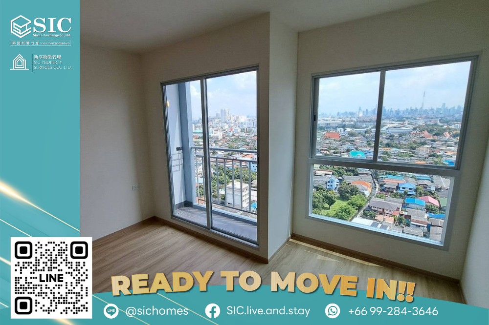 For SaleCondoPinklao, Charansanitwong : For Sale: Condo at Lumpini Ville Charan - Fai Chai – Empty room / Conveniently Located near MRT Charan 13 / Fai Chai Station 🌟