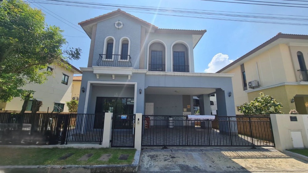 For SaleHouseMin Buri, Romklao : For sale, only 4.65 million baht, single house, The Ricco Residence, Wongwaen-Chatuchak, Thai Ramman Road, Khlong Sam Wa West, area 50.60 sq m, usable area 164 sq m, 4 bedrooms, 3 bathrooms, 2 parking spaces