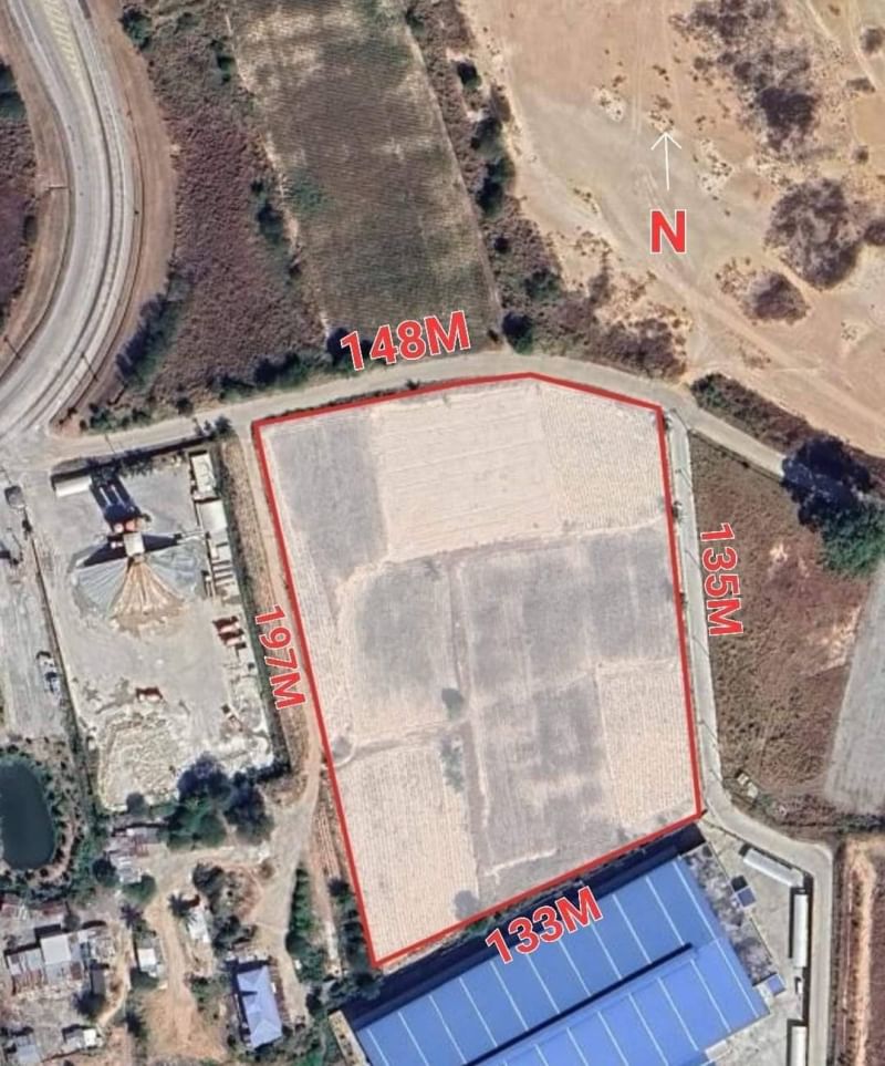 For SaleLandSriracha Laem Chabang Ban Bueng : Beautiful land plot (purple pattern map) WHA1 Industrial Estate Zone, Sriracha, Bowin