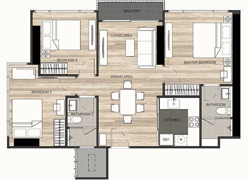 For SaleCondoSapankwai,Jatujak : For sale The Line Jatujak-Morchit Ready to move in (S15-35193)