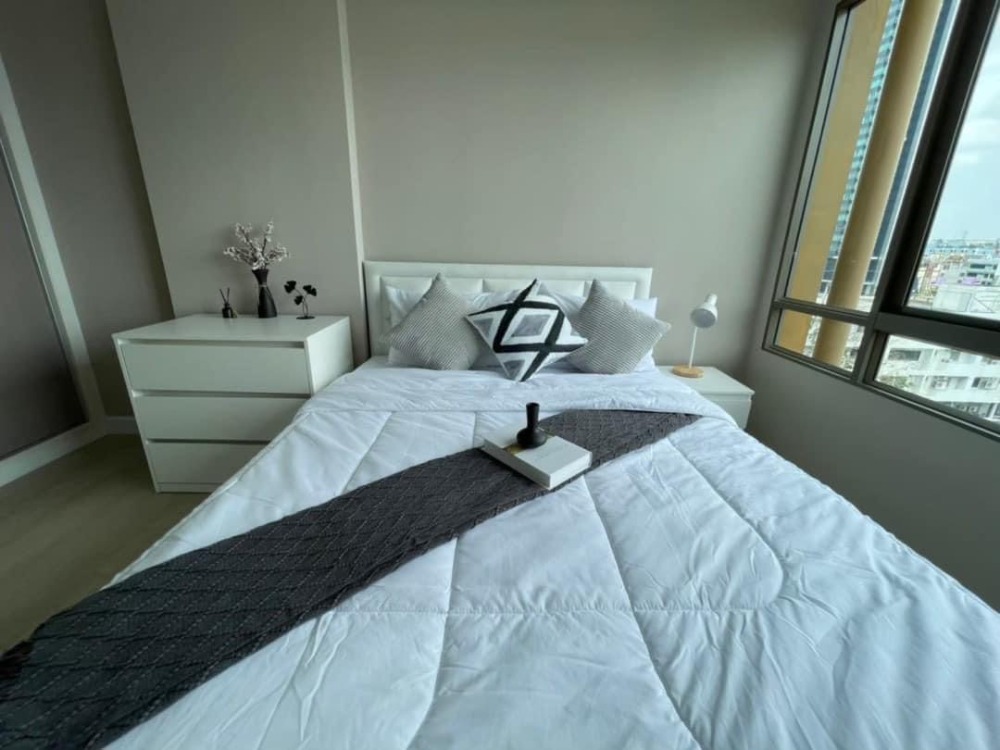 For RentCondoRatchadapisek, Huaikwang, Suttisan : Condo for rent, Metrolux Ratchada, Building D, 8th floor, size 36 sq m., fully furnished, near MRT Huai Khwang, ready to move in!