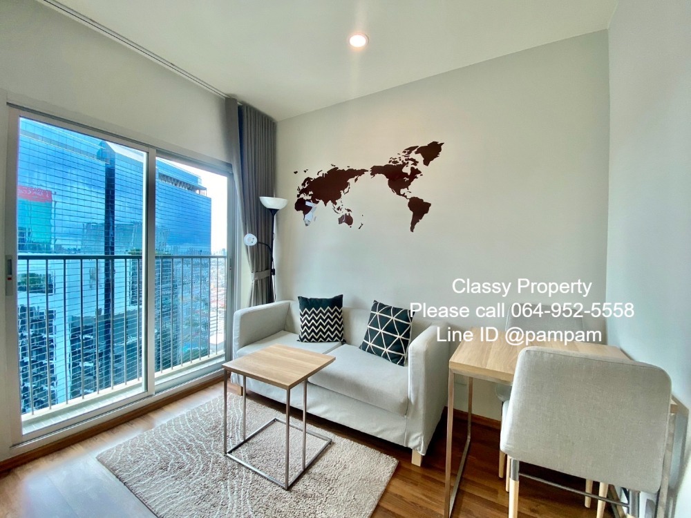 For RentCondoRatchadapisek, Huaikwang, Suttisan : Condo for rent : Noble Revolve Ratchada2 Nice decorated High floor Fully furnished  near MRT Cultural Centre