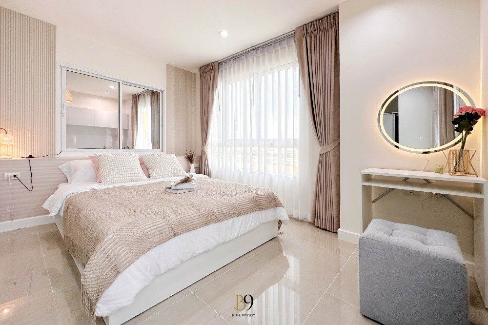 For SaleCondoKaset Nawamin,Ladplakao : For sale Premsiri Boutique Park Premsiri Boutique Park 57.41 sq m, beautifully decorated room, ready to move in 3.09 free transfer