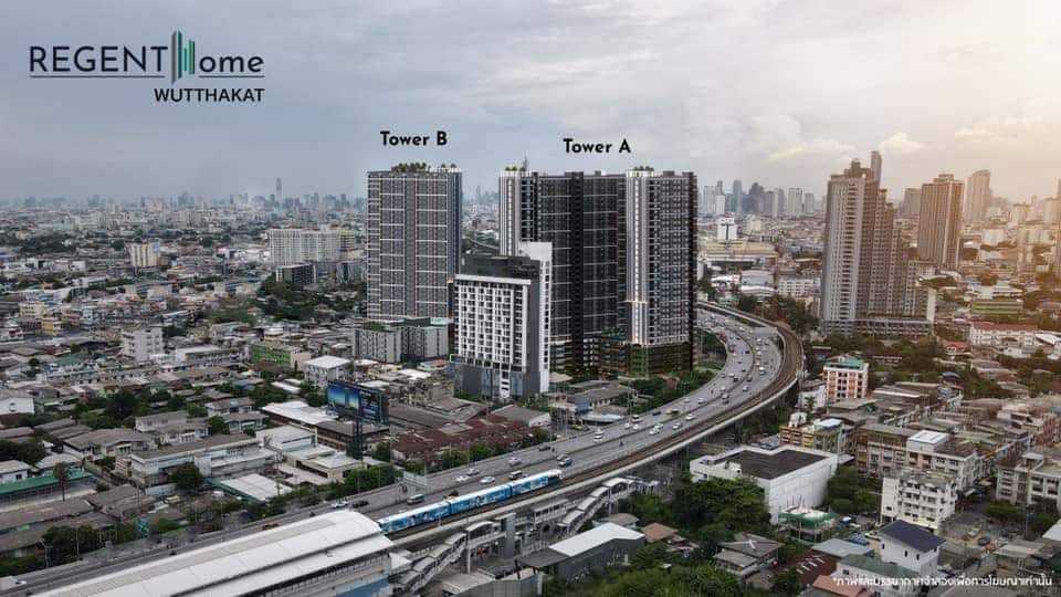 Sale DownCondoThaphra, Talat Phlu, Wutthakat : Down payment for sale: Regent Home Wutthakat, near BTS Wutthakat, 180 meters.