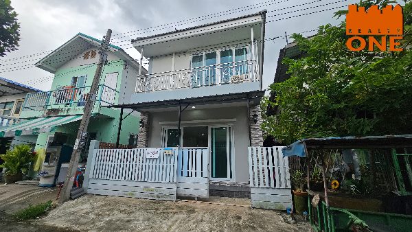 For SaleTownhouseMin Buri, Romklao : Townhouse in single house style, 2 floors, 21 sq m., Chalongkrung Housing Estate