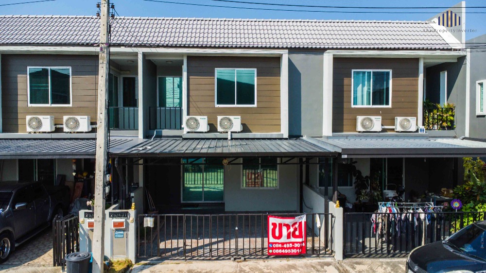 For SaleTownhomePathum Thani,Rangsit, Thammasat : Urgent sale! 2-storey townhouse, new condition, The Colors Mix Village, Rangsit, 20.3 sq m, kitchen extension, ready to move in