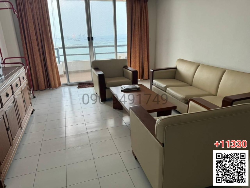 For RentCondoSriracha Laem Chabang Ban Bueng : Condo for rent Rama Harbour View Condominium, sea view