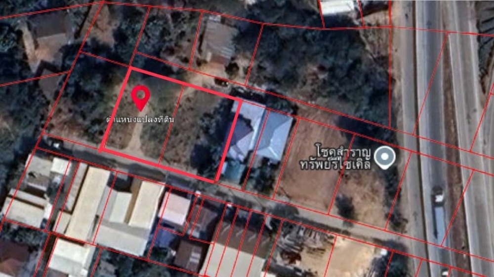 For SaleLandKorat Nakhon Ratchasima : Land for sale in Nakhon Ratchasima, Korat, area 274 sq w, Pru Yai, Mueang District, near Mittraphap Road