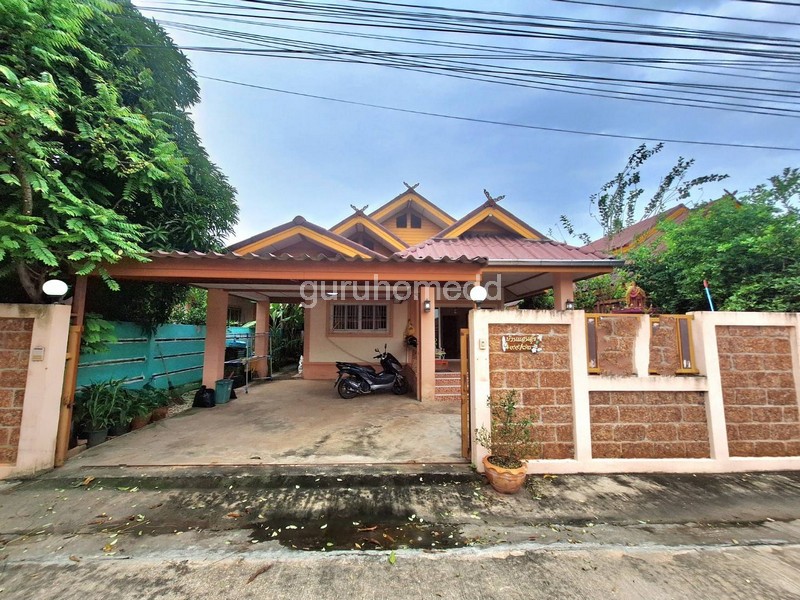 For SaleHousePhutthamonthon, Salaya : Urgent sale, single-storey detached house, Chanasu Village 9, area 60 sq m, 3 bedrooms, 2 bathrooms, near Sam Phran Military Academy - ghd000424