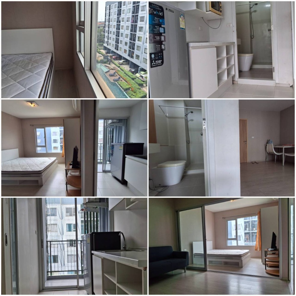 For RentCondoRama 2, Bang Khun Thian : Condo for rent Plum Rama 2 Phase 1, Building B, 6th floor, large room, 28 sq m., for rent only 6,000 baht, near Bangmod Hospital, Central Rama 2, Big C Tha Kham, Rama 2 Expressway TEL: 096-194-4999​ LINE: 14home