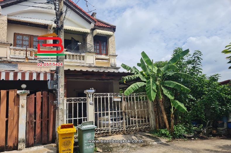 For SaleTownhouseNonthaburi, Bang Yai, Bangbuathong : Townhouse, Ratchapruek Villa Village, Ratthanathibet, area 24 square wah, opposite Mega Home Ratthanathibet, Ratthanathibet Road, Bang Rak Yai Subdistrict, Bang Bua Thong District, Nonthaburi Province