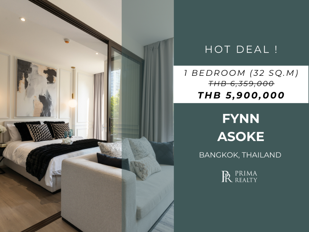 For SaleCondoSukhumvit, Asoke, Thonglor : FYNN Asoke 1 Bedroom Best Price in Sukhumvit-Asoke