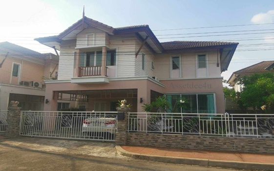 For RentHouseYothinpattana,CDC : House for rent in Lat Phrao, single house for rent, Parinya Village, Chalongrat, along the Ekkamai-Ram Intra Expressway, near Central Eastville