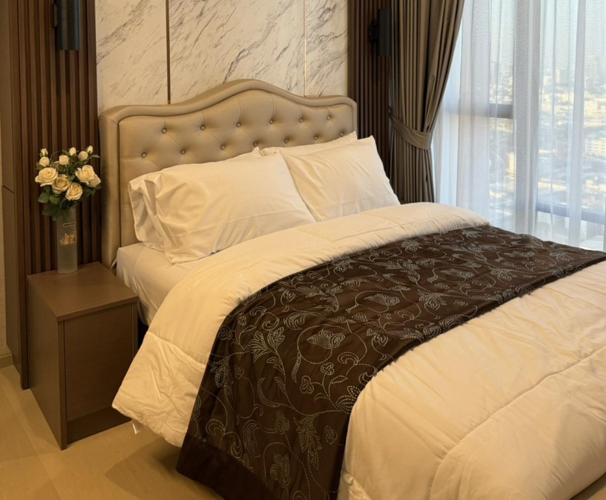 For RentCondoRatchathewi,Phayathai : The Extro Rang Nam, luxury condo for rent, 23rd floor, near BTS Anusawari, beautifully decorated room, relaxing atmosphere, opposite King Power