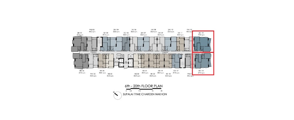 ขายดาวน์คอนโดวงเวียนใหญ่ เจริญนคร : Supalai Tyme 2-bed คู่หน้า วิวแม่น้ำ ตำแหน่งหายาก