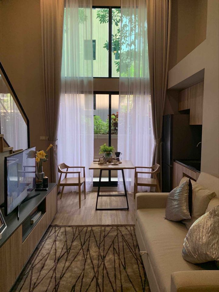 For RentCondoSathorn, Narathiwat : Condo for rent: Blossom Condo Sathorn-Charoen Rat, 1st floor, duplex, size 46 sq m., 1 bedroom, 1 bathroom, near BTS Surasak