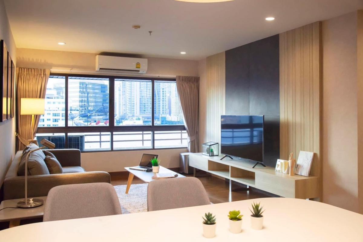 For RentCondoWitthayu, Chidlom, Langsuan, Ploenchit : ✨💕 Condo Baan Suan Ploenchit 💕✨300 meters To BTS 2 bedroom & 2 Bathroom ✅ Ready to move in