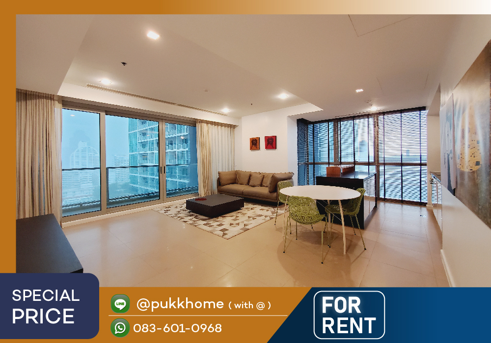 For RentCondoWongwianyai, Charoennakor : For rent : The River The River . 2 Bedroom River View 📞 Line : @pukkhome (with @)