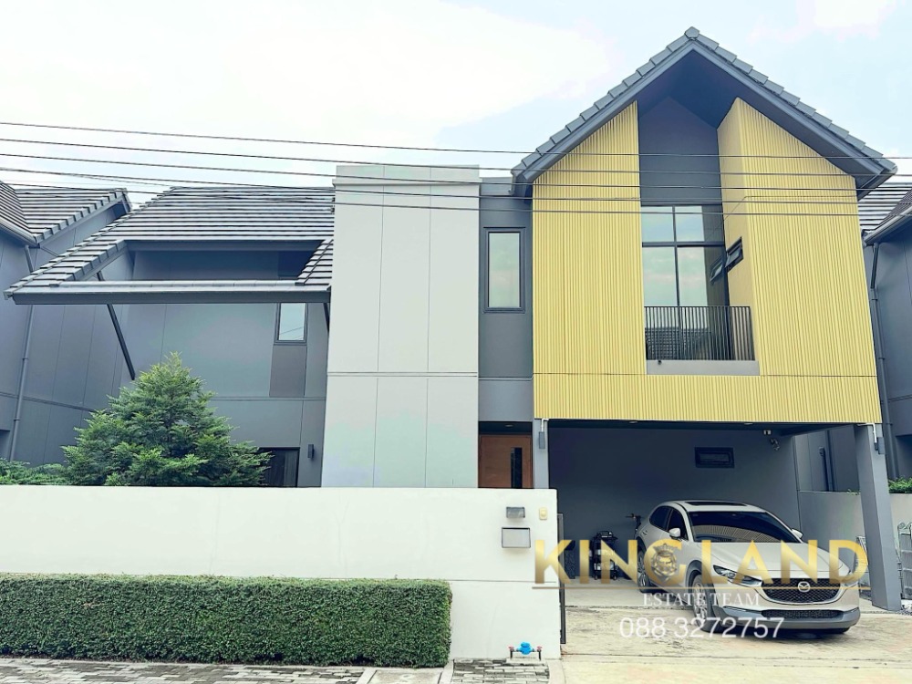 For RentHouseNawamin, Ramindra : Single house for rent, Wacharapol-Sai Mai, near Don Mueang, near Chalongrat Expressway, near Fashion Island, 4 bedrooms, 3 bathrooms, very new house, fully furnished #Pets allowed #Foreigners welcome 💥💥Rental price 60,000 baht/month, including common area