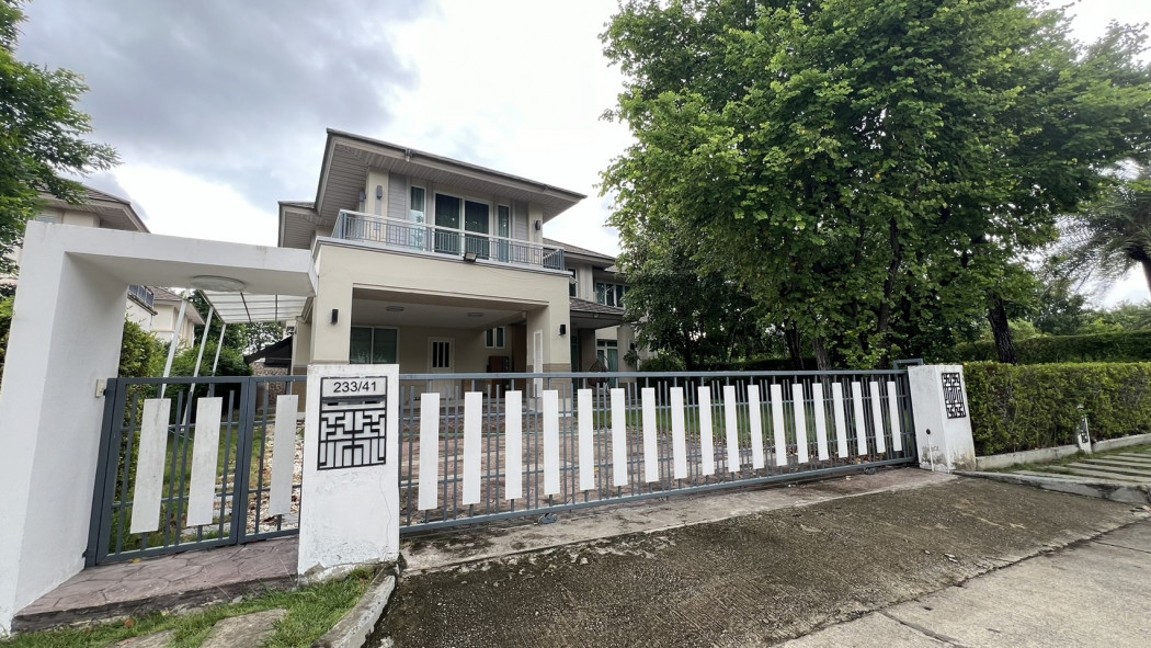 For SaleHouseMahachai Samut Sakhon : Single house for sale, Nusasiri City Rama 2, near Central Mahachai