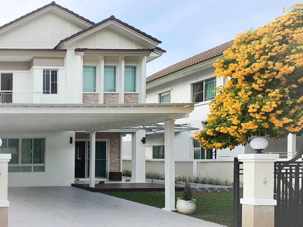 For RentHouseBang kae, Phetkasem : Single house for rent, Nantawan, Sathon-Ratchaphruek Road, good location near BTS, air-conditioned, fully furnished, 4 bedrooms, 3 bathrooms, rental price 75,000 baht per month