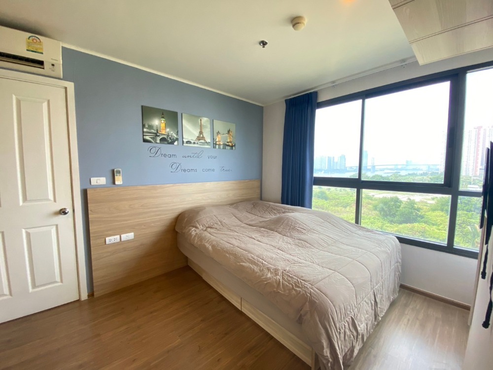 For SaleCondoRama3 (Riverside),Satupadit : Chao Phraya River view!! Condo for sale, U Delight Residence Riverfront Rama 3 project, size 2 bedrooms, 1 bathroom, area 56 sq m., 8th floor, open view, not blocked, can see the river view and Rama 9 Bridge.