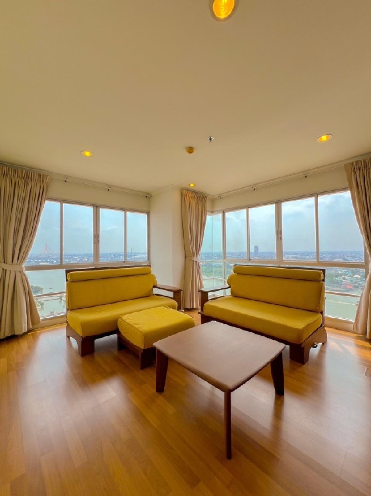 For RentCondoRama3 (Riverside),Satupadit : 📣 Three-bedroom condo ready to move in, next to the Chao Phraya River, Lumpini Park Riverside Rama 3‼