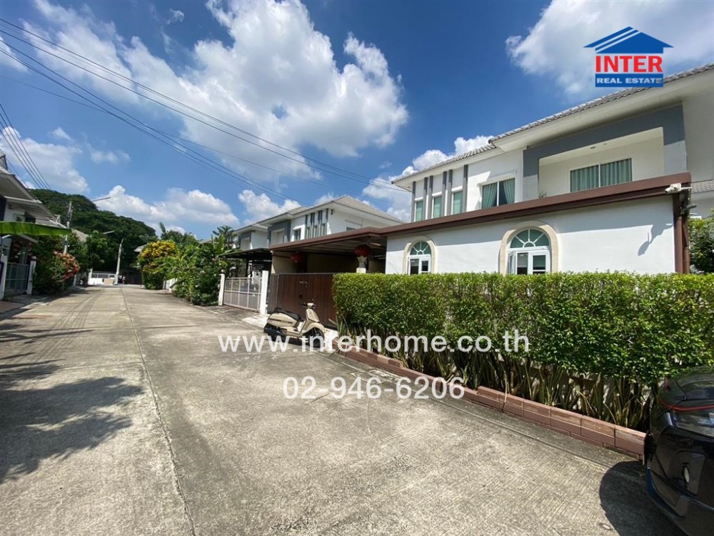 For SaleHouseMin Buri, Romklao : 2-storey detached house, 53.5 sq m., Lancionov Village, Ram Intra-Khubon 38, Soi Khubon 40, Ram Intra Road, Khubon Road, Khlong Sam Wa District, Bangkok