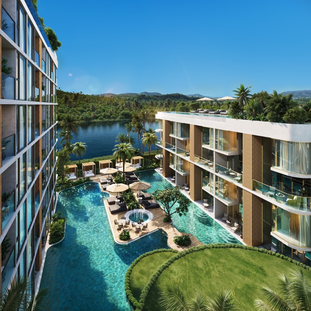 For SaleCondoPhuket : New condo for sale near Laguna Bangtao Beach, Phuket. Very large common area, Pets friendly