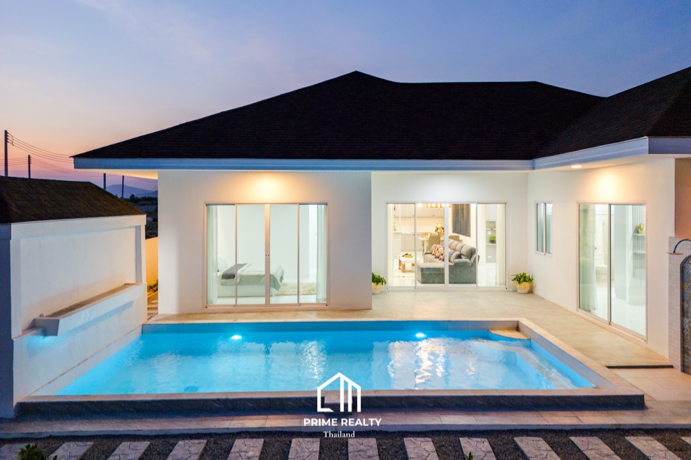 For SaleHouseHuahin, Prachuap Khiri Khan, Pran Buri : Beautiful 3 Bedroom Pool House for Sale, Huahin, Borfai.