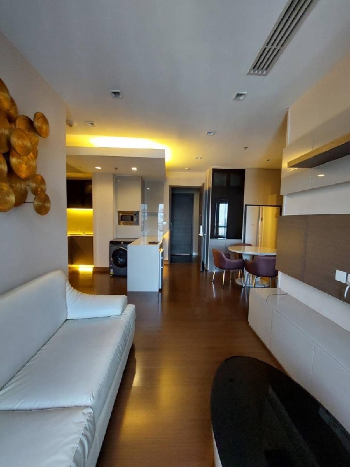 For RentCondoRatchadapisek, Huaikwang, Suttisan : 🔥Good deal combine🔥Condo Ivy Ampio combine room 78 sq.m. 2 bedrooms 2 bathrooms high floor, perfectly built-in, complete furniture, ready to move in🛋️