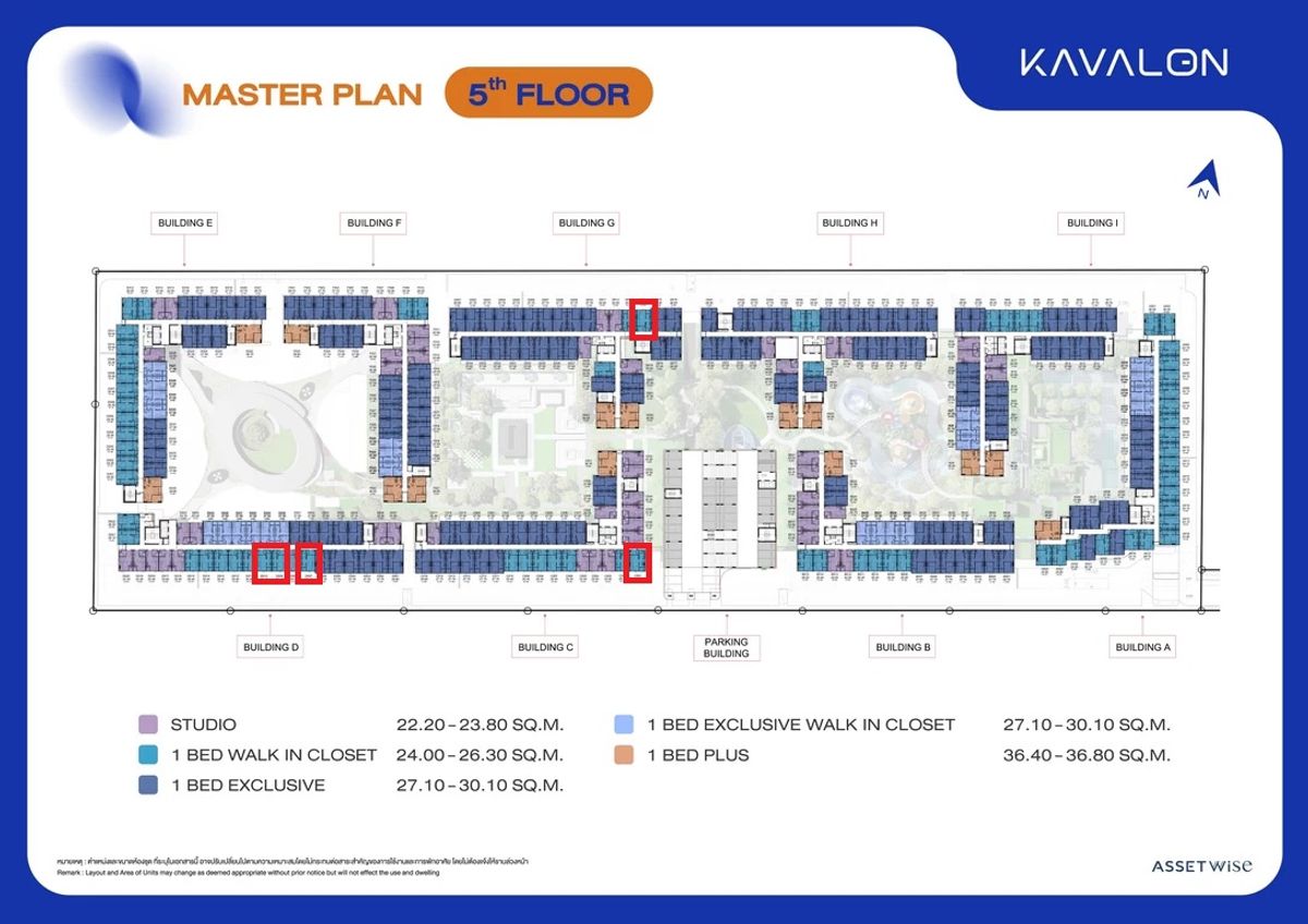 ขายดาวน์คอนโดปทุมธานี รังสิต ธรรมศาสตร์ : Kavalon 1-bed 25.4 ตร.ม. วิวนอกราคาดี Fully Furnished