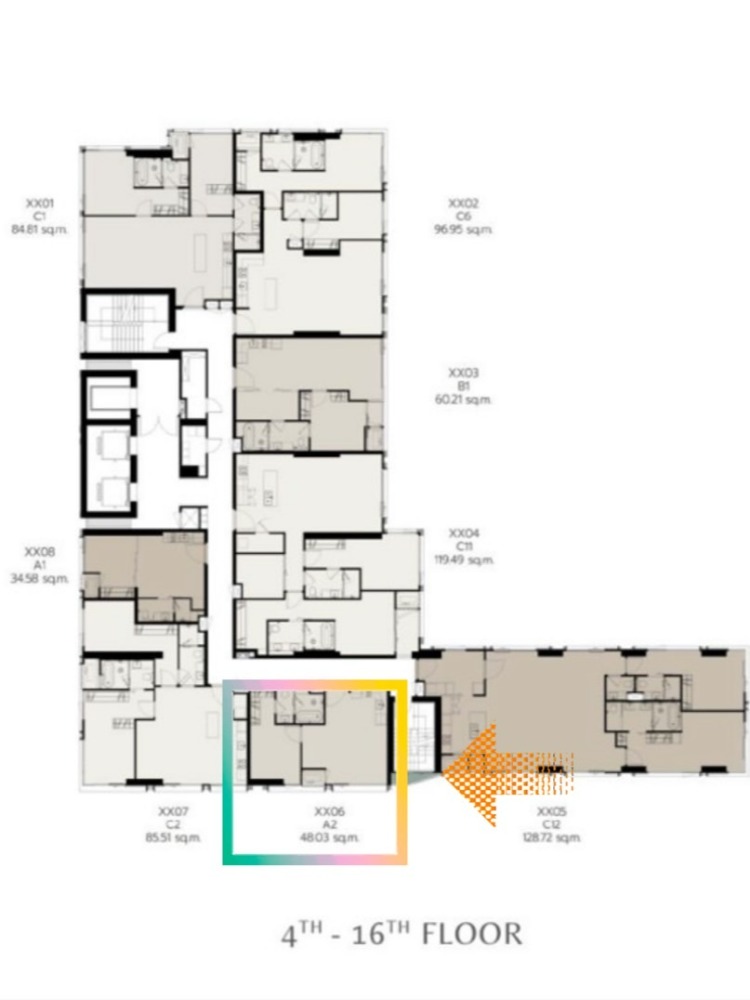 ขายดาวน์คอนโดสีลม ศาลาแดง บางรัก : ROMM Convent 1 bed 1 bath 48 sqm ห้องใหญ่ ทิศใต้ 13.59 ล้าน