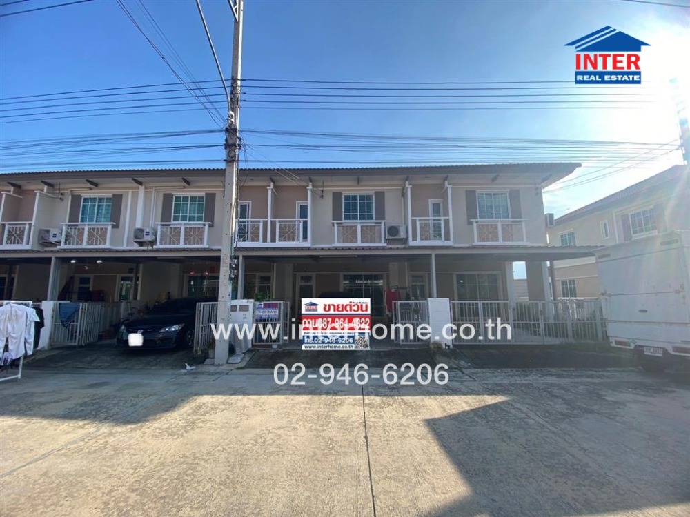 For SaleHousePathum Thani,Rangsit, Thammasat : 2-storey townhouse, 19.3 sq.w., iLife Prime Village, Ring Road-Rangsit, Khlong 4, Rangsit-Nakhon Nayok Road, Khlong Si Road, East Side, Khlong Luang, Pathum Thani