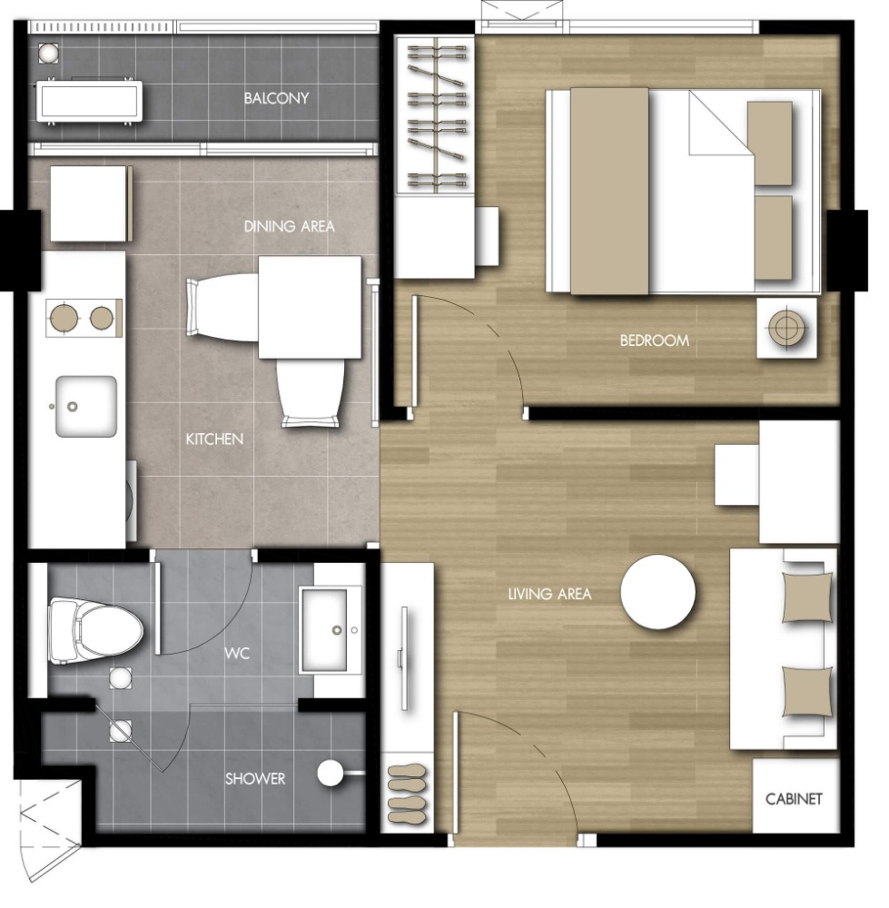 ขายคอนโดสาทร นราธิวาส : 1 Bedroom ห้องใหญ่แต่งครบ ทิศใต้ วิวสระ 3.9 ล้านบาท